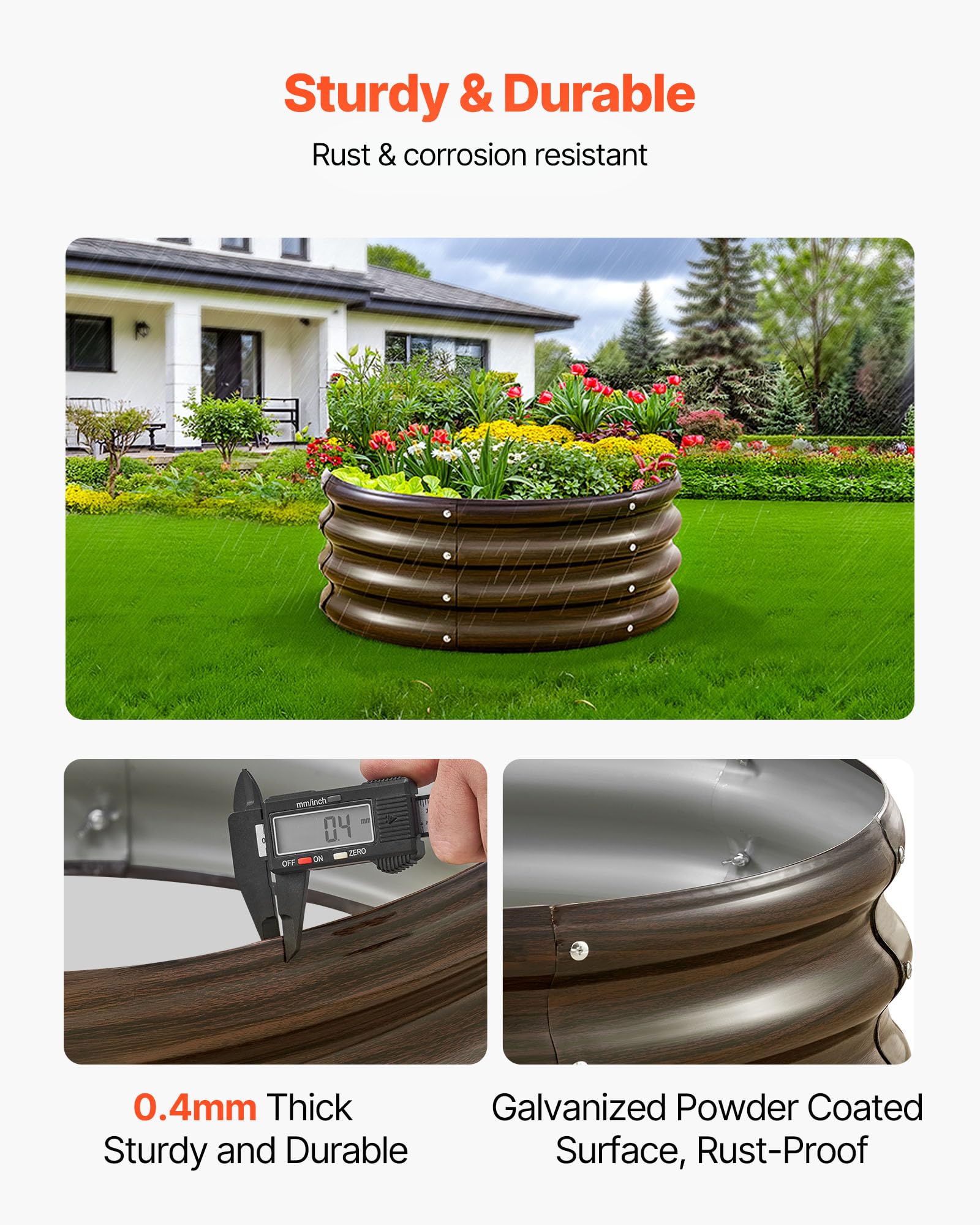 VEVOR gloves in use for safe, comfortable gardening.