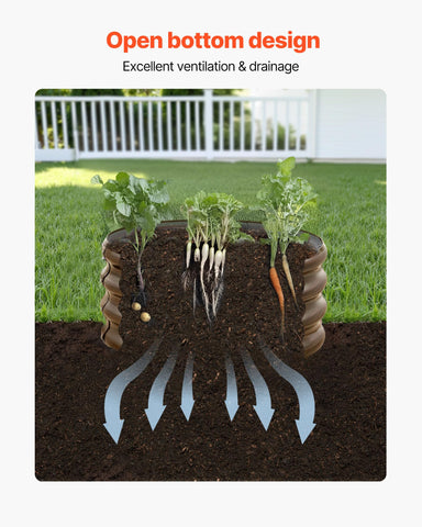 VEVOR open-base design promotes drainage and airflow.