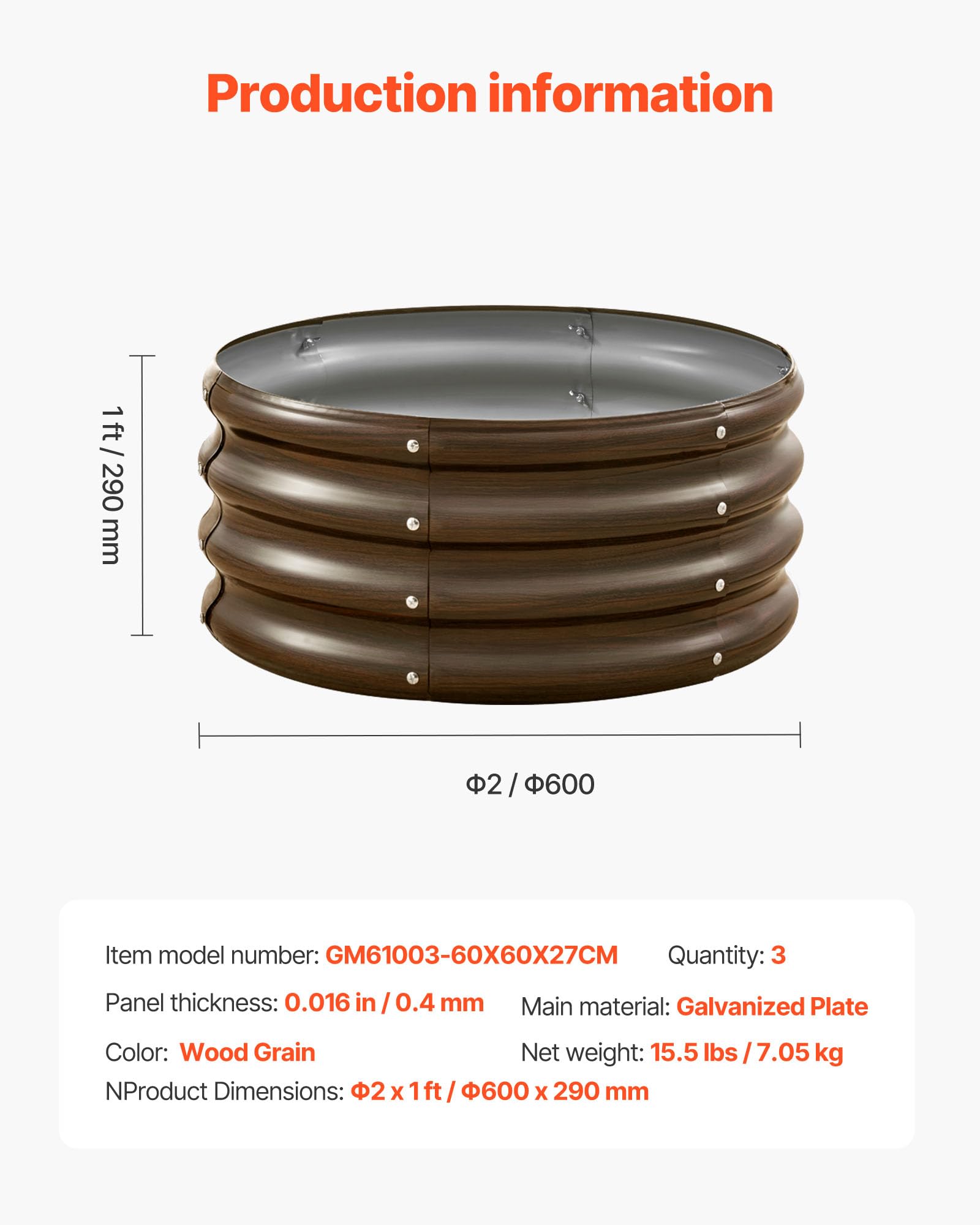 VEVOR rust-proof panels withstand outdoor weather for lasting use.