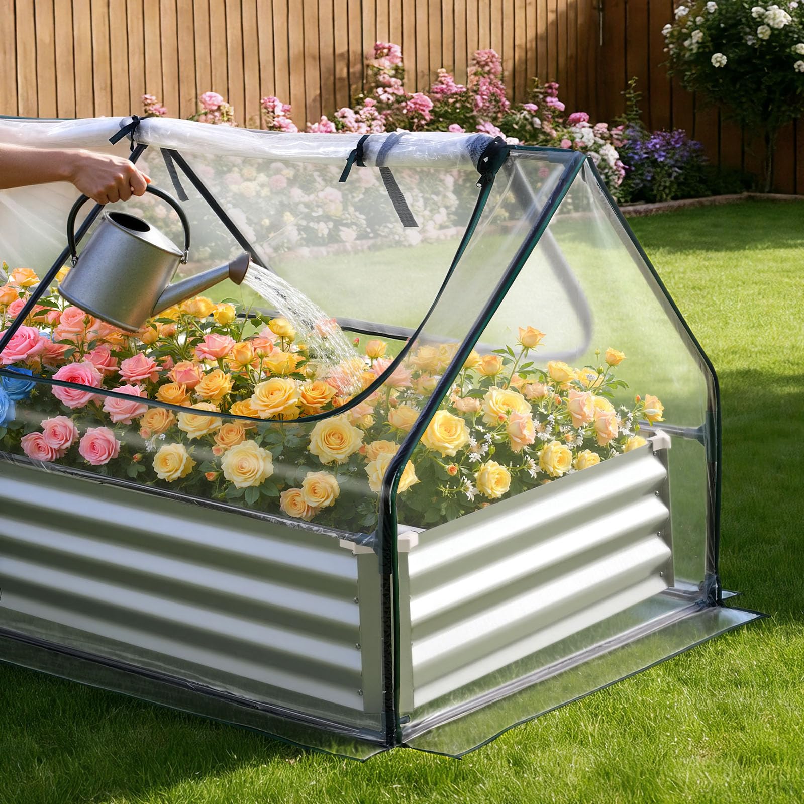 VEVOR durable galvanized construction withstands outdoor conditions season after season.
