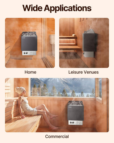 VEVOR humidity resistant shell keeps the unit durable in wet environments.