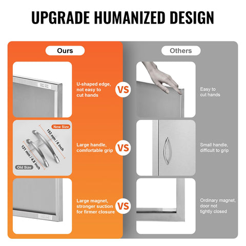 VEVOR seamless frame reduces sharp edges for safer outdoor use