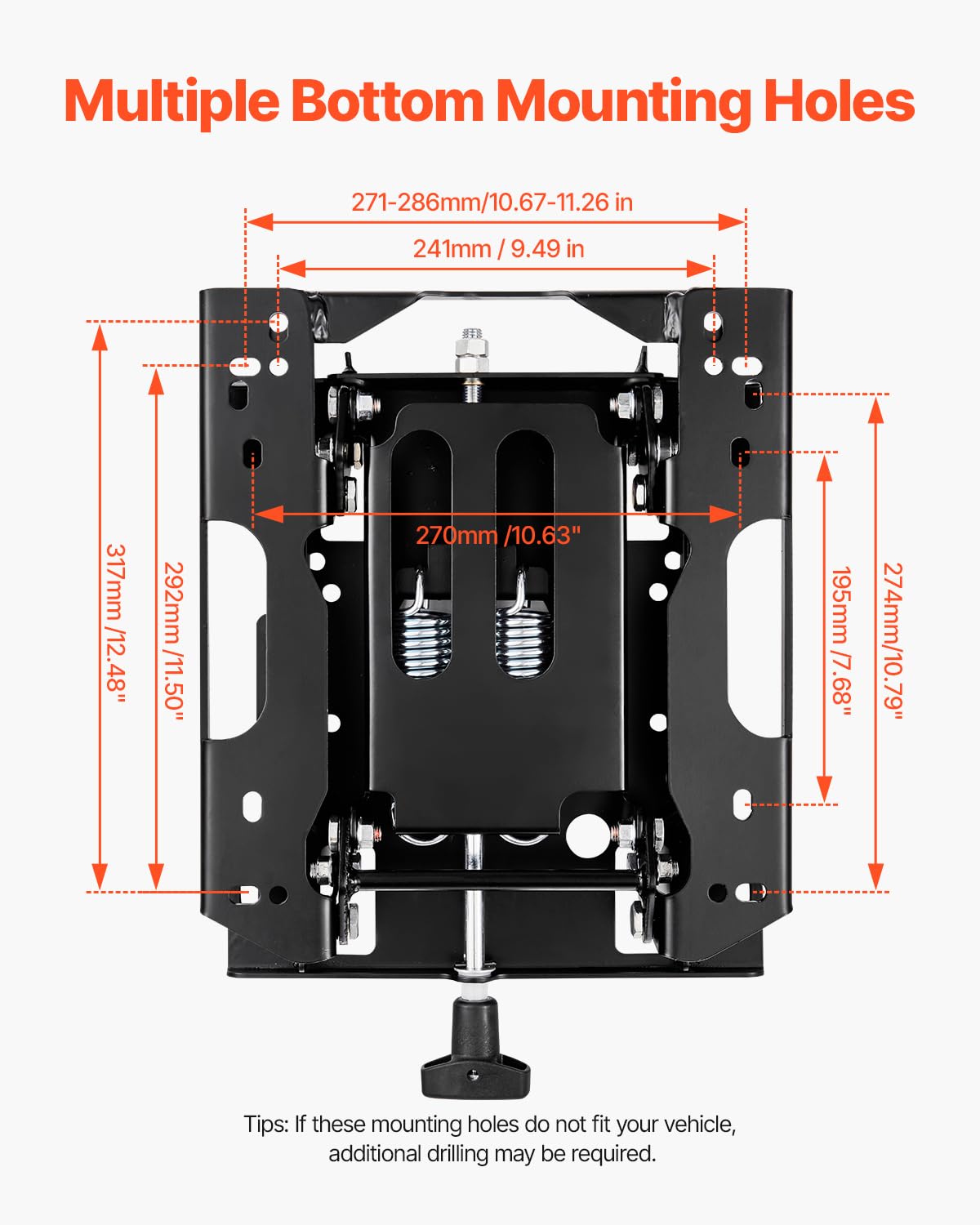 VEVOR seat suspension kit installation wire extension demonstrates flexible wiring options.