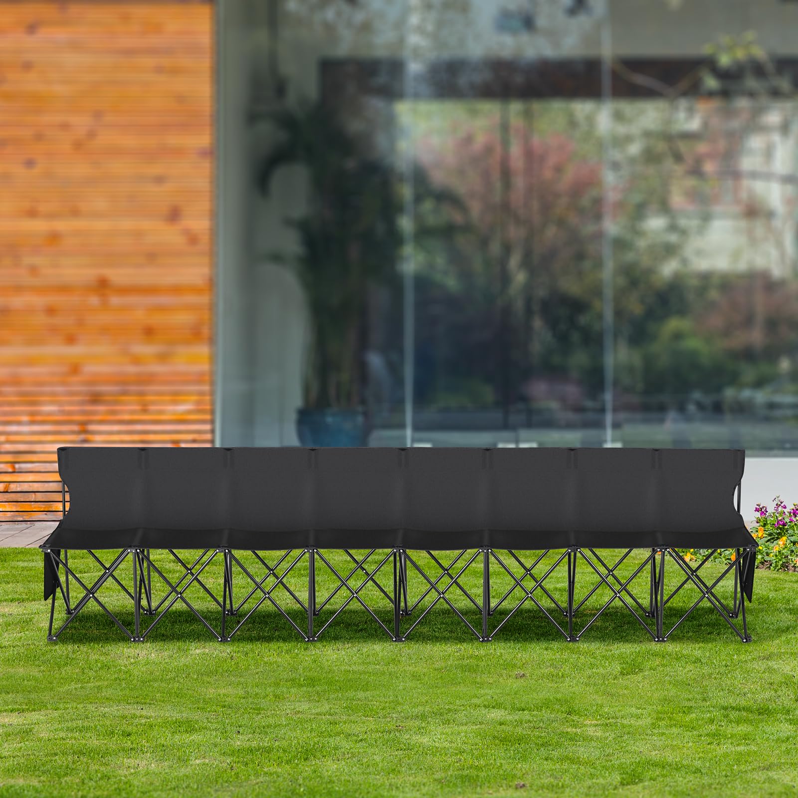 VEVOR sideline bench backrest provides premium support during games.