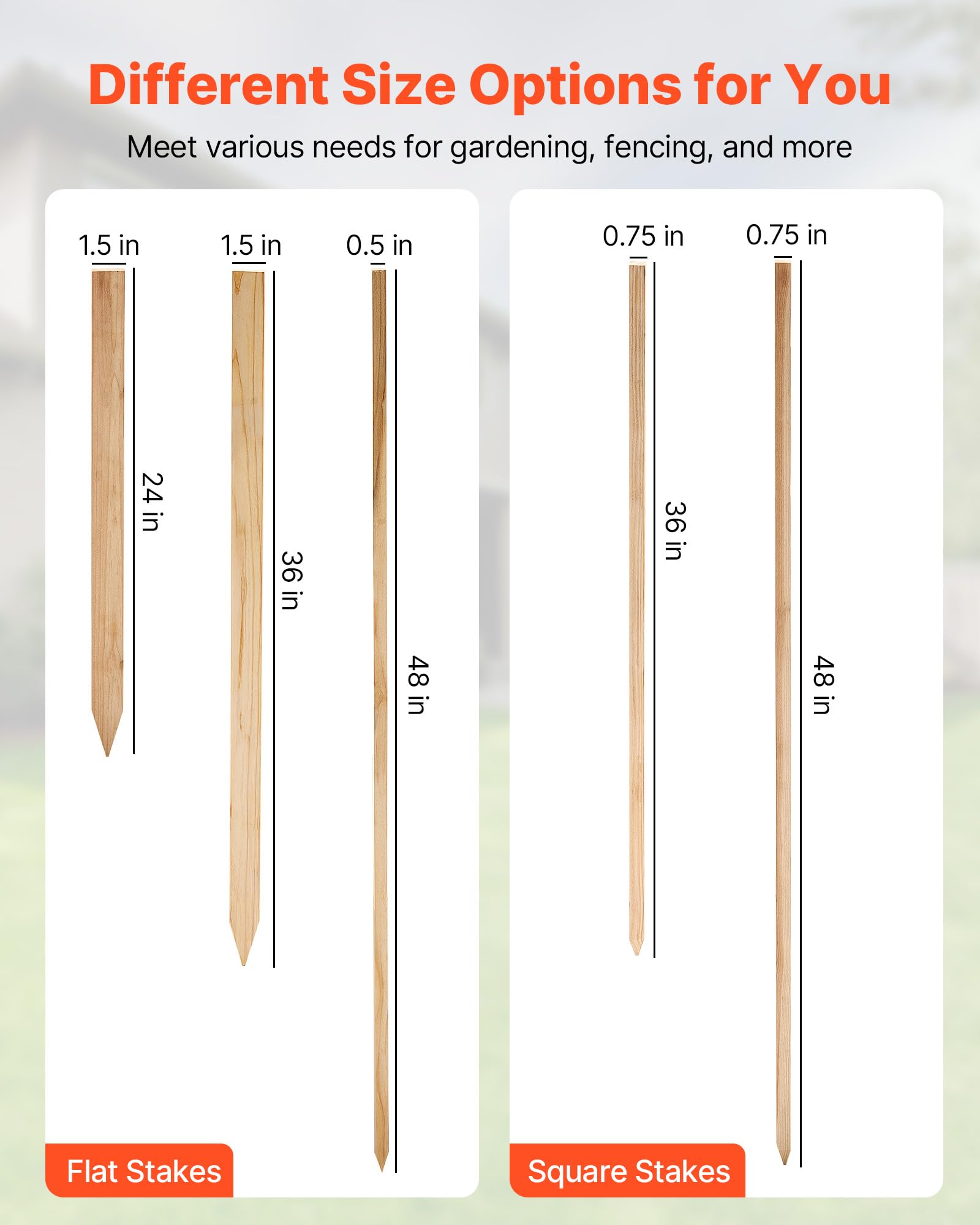 VEVOR silt-fence stake helps mark boundaries and enclosure sites.