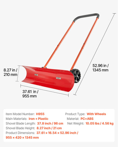 Versatile snow pusher suitable for driveways and sidewalks