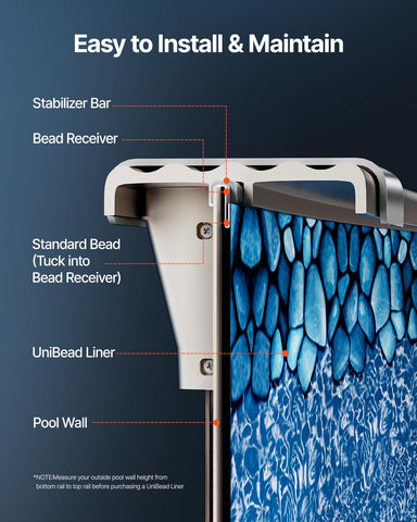 VEVOR soft cushioning bottom provides a comfortable pool surface