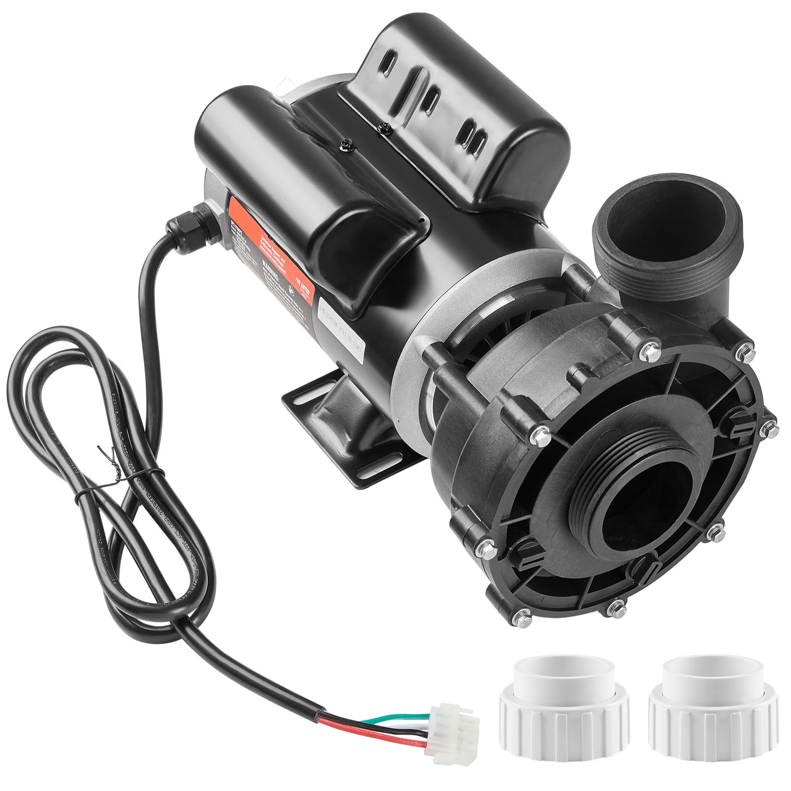 VEVOR spa pump design supports easy installation and flexible piping.