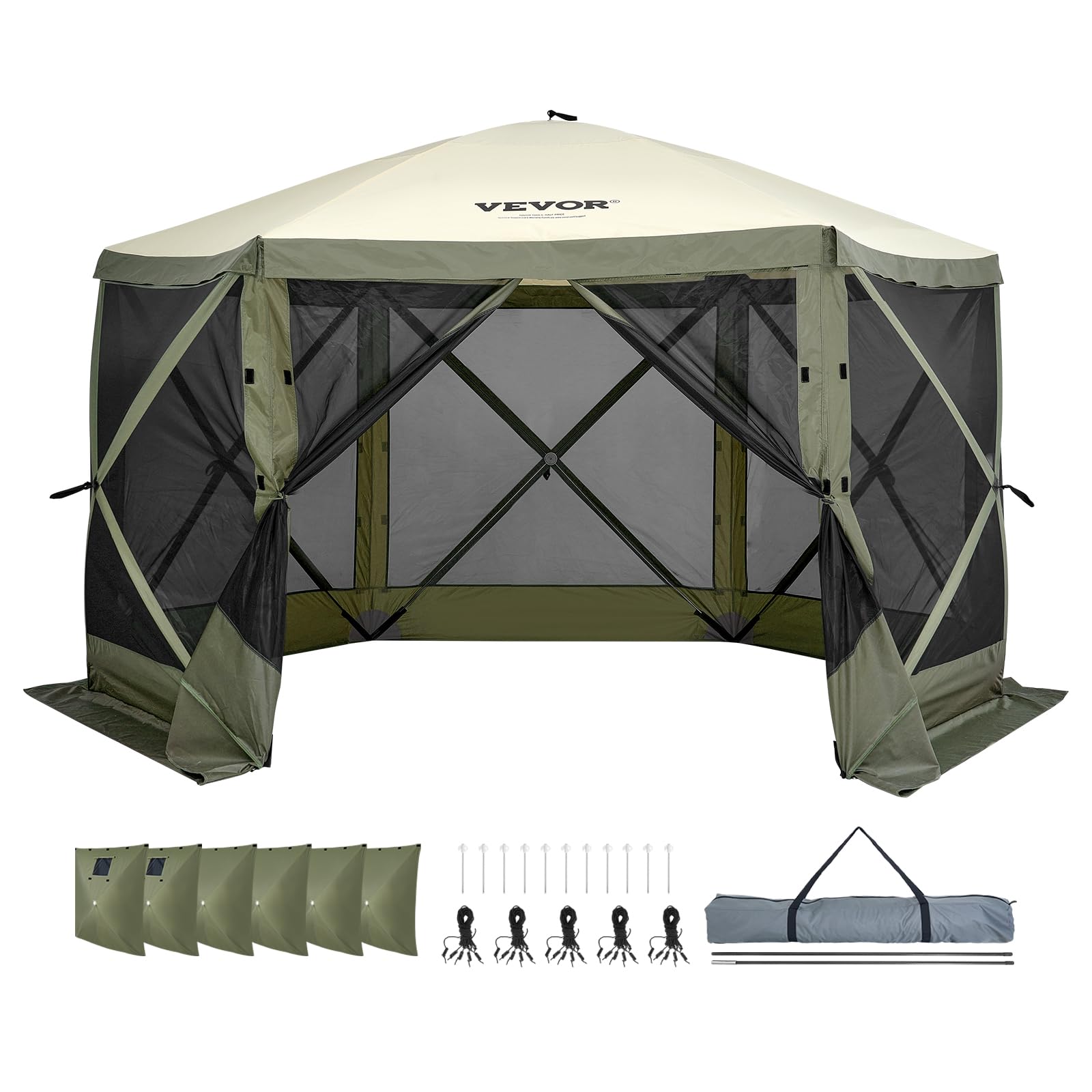VEVOR spacious 12x12ft canopy suitable for picnics and camping