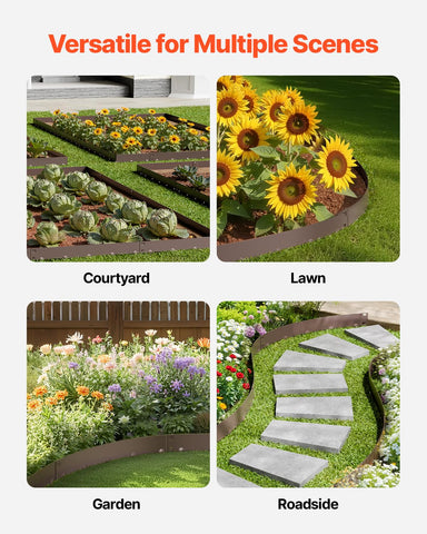 Includes gloves and manual to aid installation of VEVOR edging.