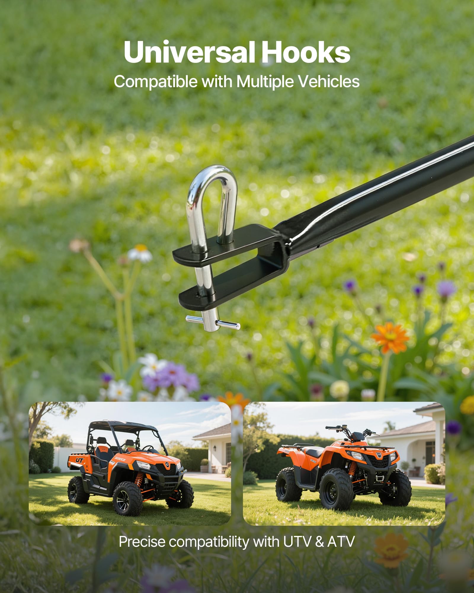 VEVOR 13-inch pneumatic tires handle varied terrain smoothly