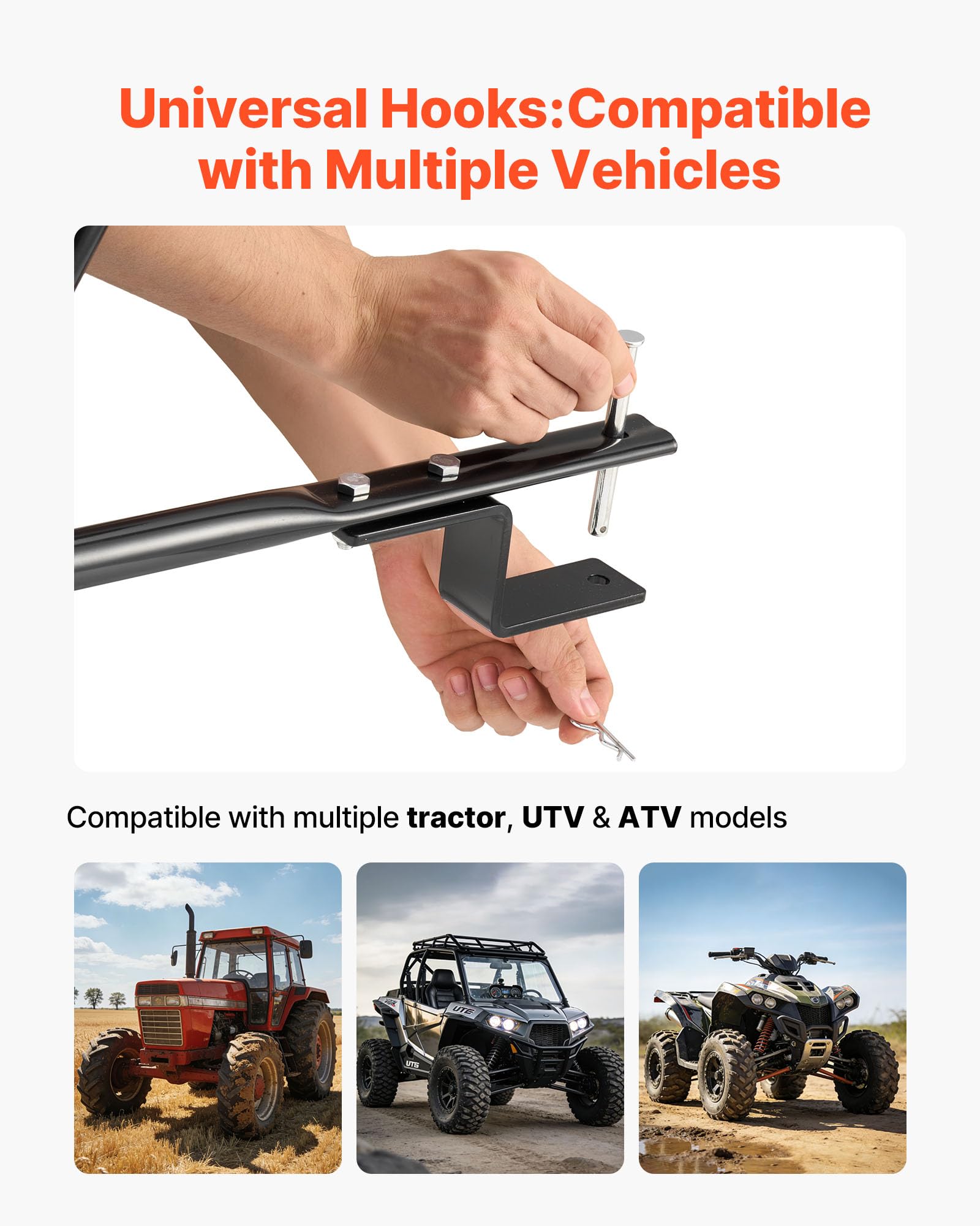VEVOR adjustable flow control to tailor spreading for seed, fertilizer, or ice melt
