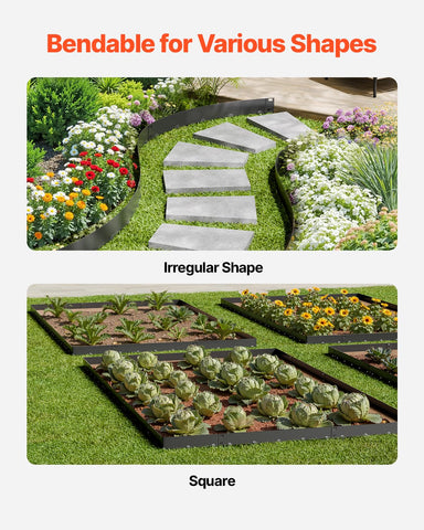 VEVOR interlocking edging enables quick installation with minimal tools