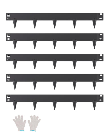 VEVOR steel landscape edging 5-pack creates durable garden borders.