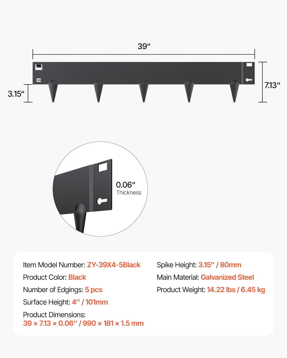 VEVOR border along a curved bed demonstrates flexible bendability.