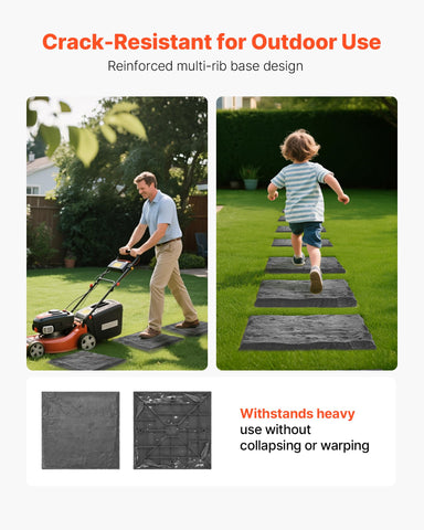 VEVOR stepping stones with ribbed base enhance stability in wet conditions