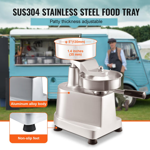 VEVOR SUS304 stainless steel tray resists rust and cleans easily.