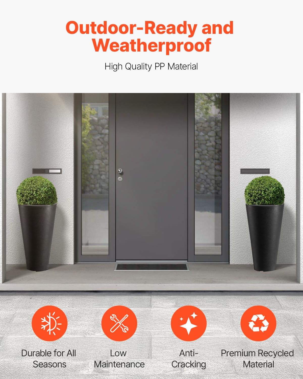 VEVOR built-in planting box for soil or pot placement