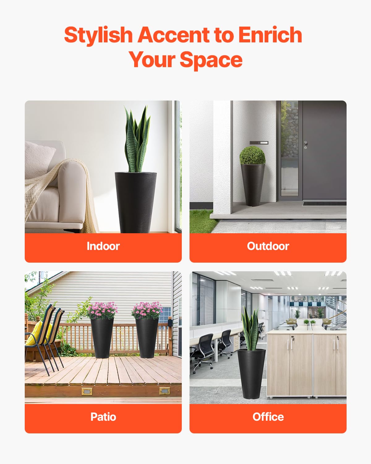 VEVOR striped pattern adds elegant contrast for indoor or outdoor use