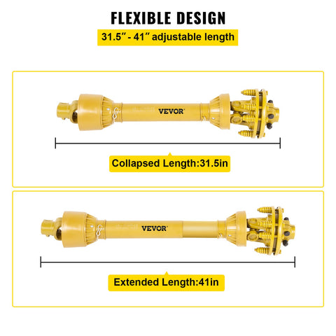 VEVOR telescoping steel tube maintains alignment across different machinery.