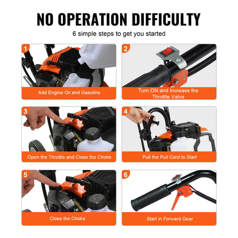 VEVOR Tiller Cultivator protective shield keeps debris away during use