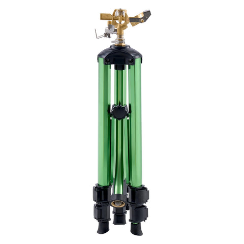 Aluminum tripod legs provide stability under pressure