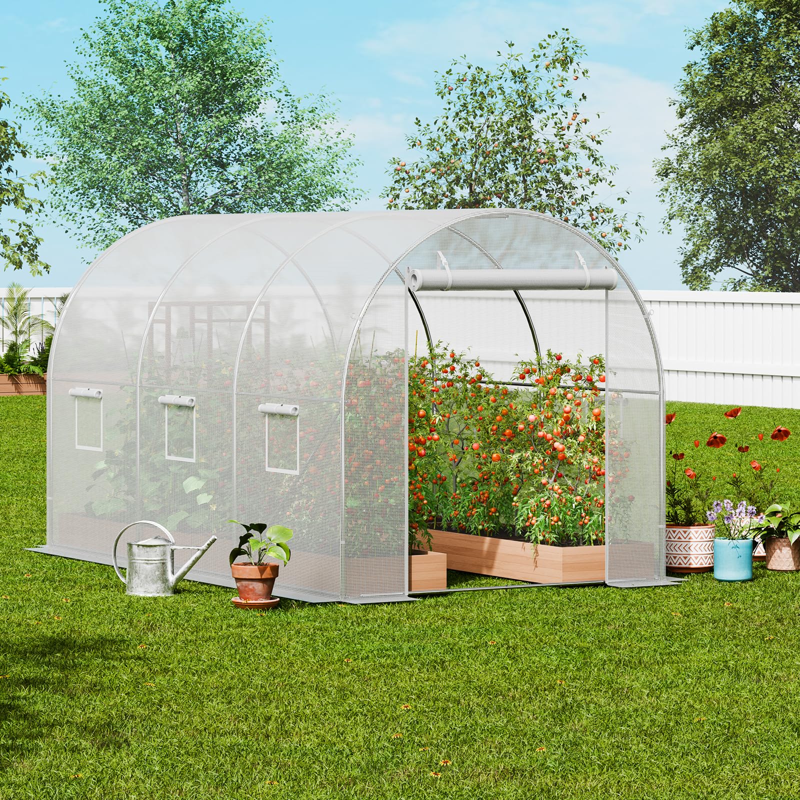 VEVOR U-shaped stakes and tie-downs boost outdoor stability