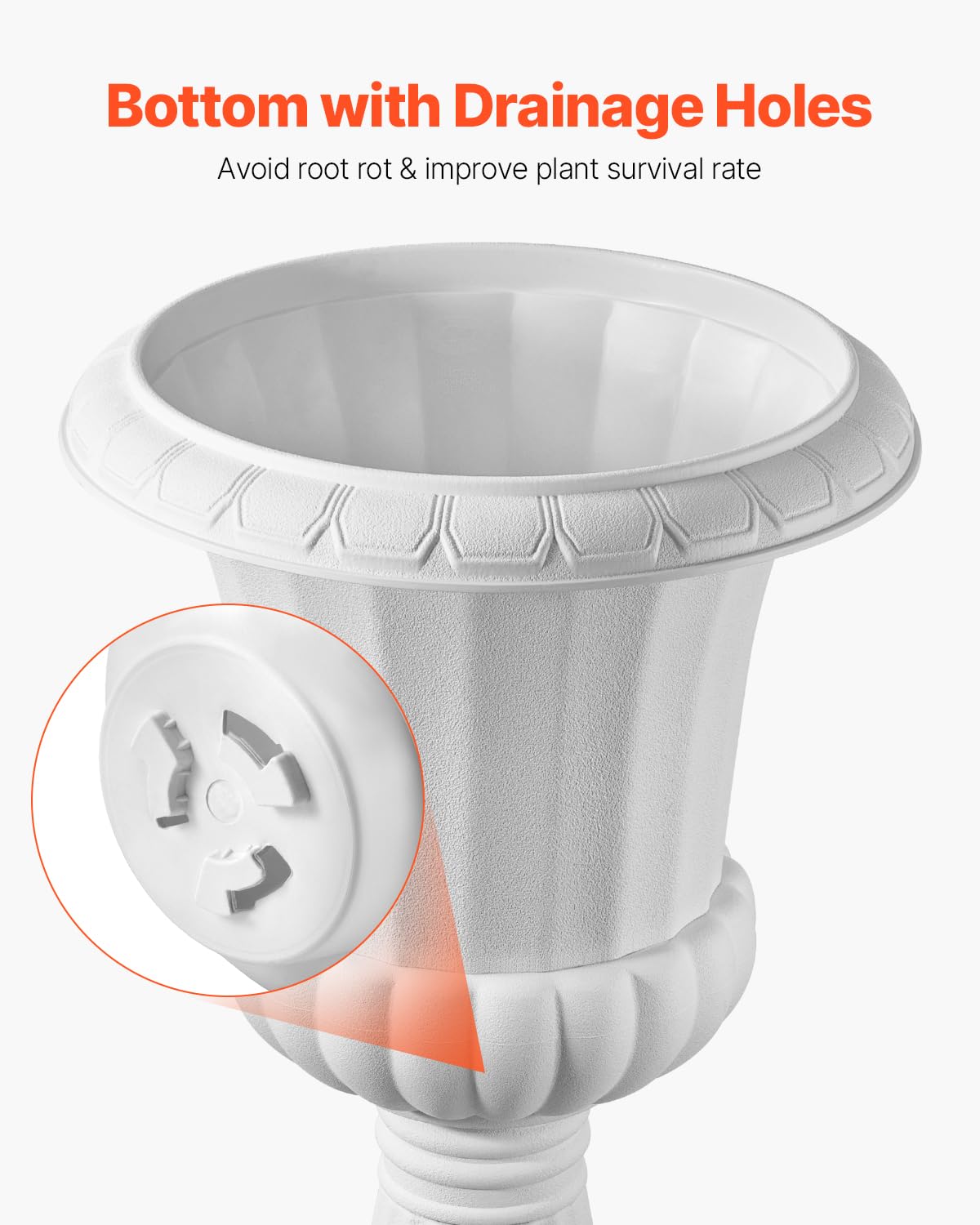 VEVOR urn planters easy assembly, no tools required for quick setup
