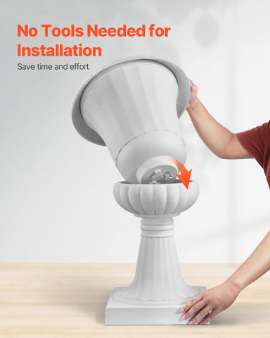 VEVOR urn planters suitable for indoor and outdoor use year-round