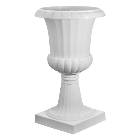 VEVOR urn planters support roses and hydrangeas with generous openings