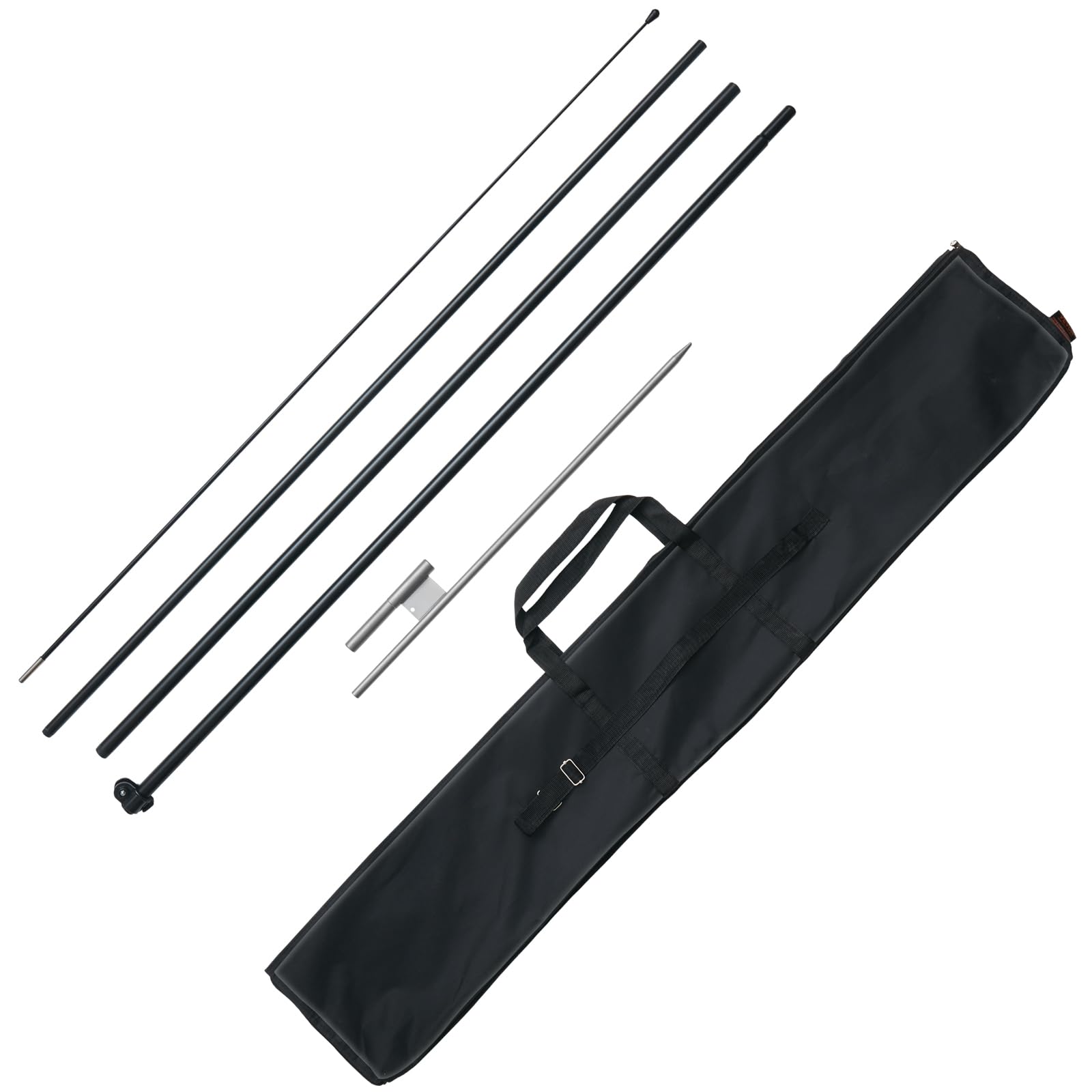VEVOR versatile flag pole used at campus, mall, or beach promotions.