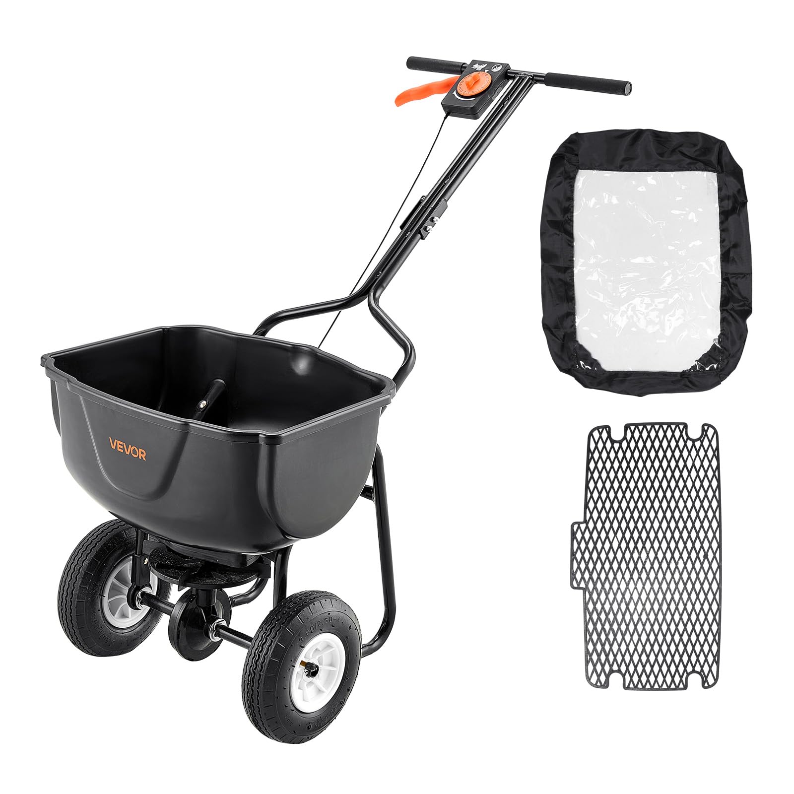 VEVOR Walk Behind Spreader with 60 lb capacity for fewer refills