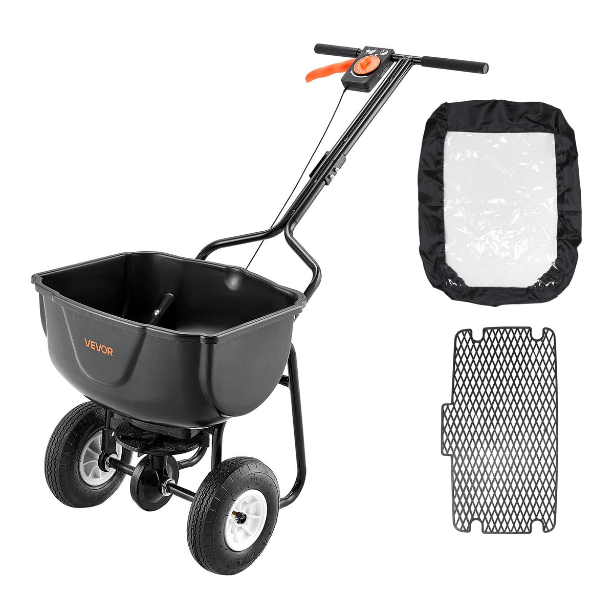 VEVOR Walk Behind Spreader with 60 lb capacity for fewer refills