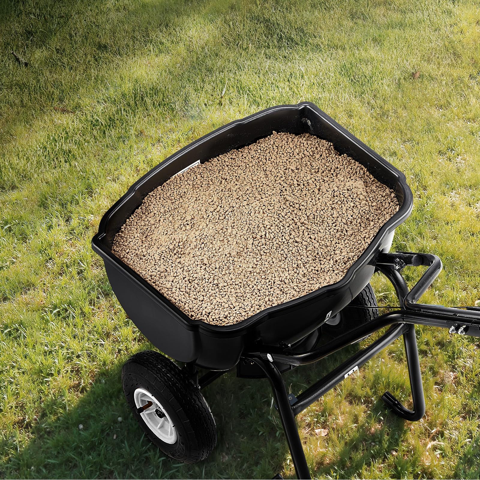 VEVOR Walk Behind Spreader no-tools assembly simplifies setup