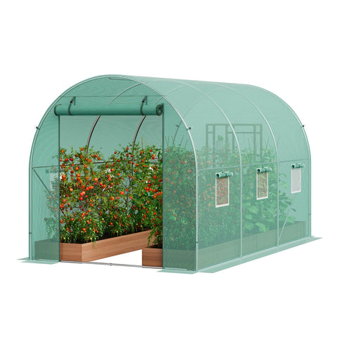 VEVOR walk-in tunnel greenhouse exterior ideal for year-round gardening