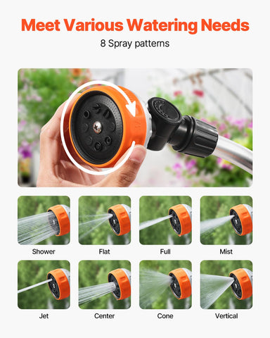VEVOR watering wand 180-degree swivel head for precise aim