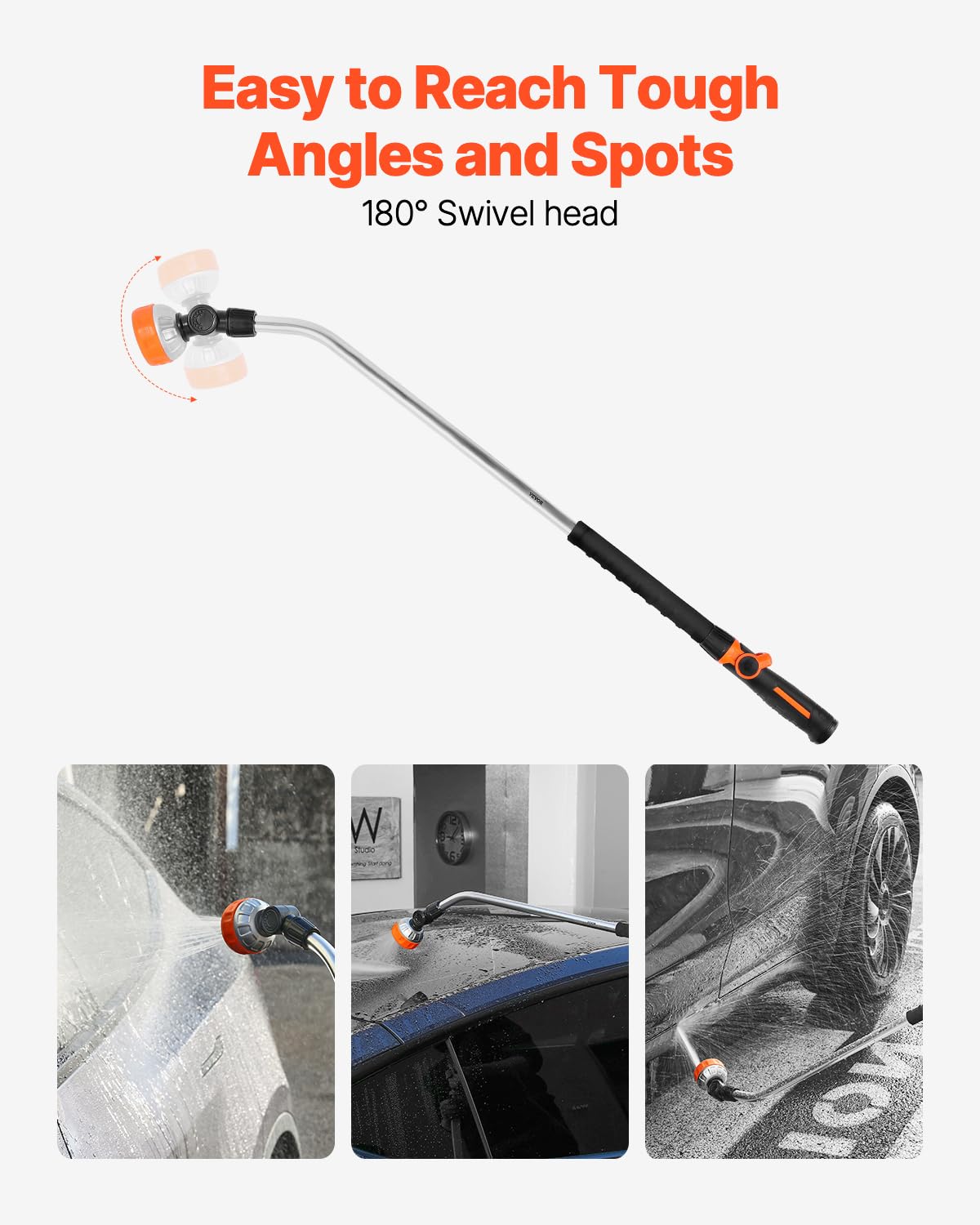 VEVOR watering wand thumb control for easy on/off operation