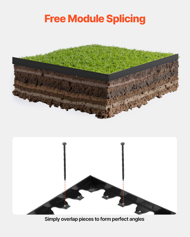 VEVOR weather resistant lawn edging withstands sun and rain