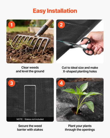 VEVOR weather-stable fabric endures sun and rain for longer use