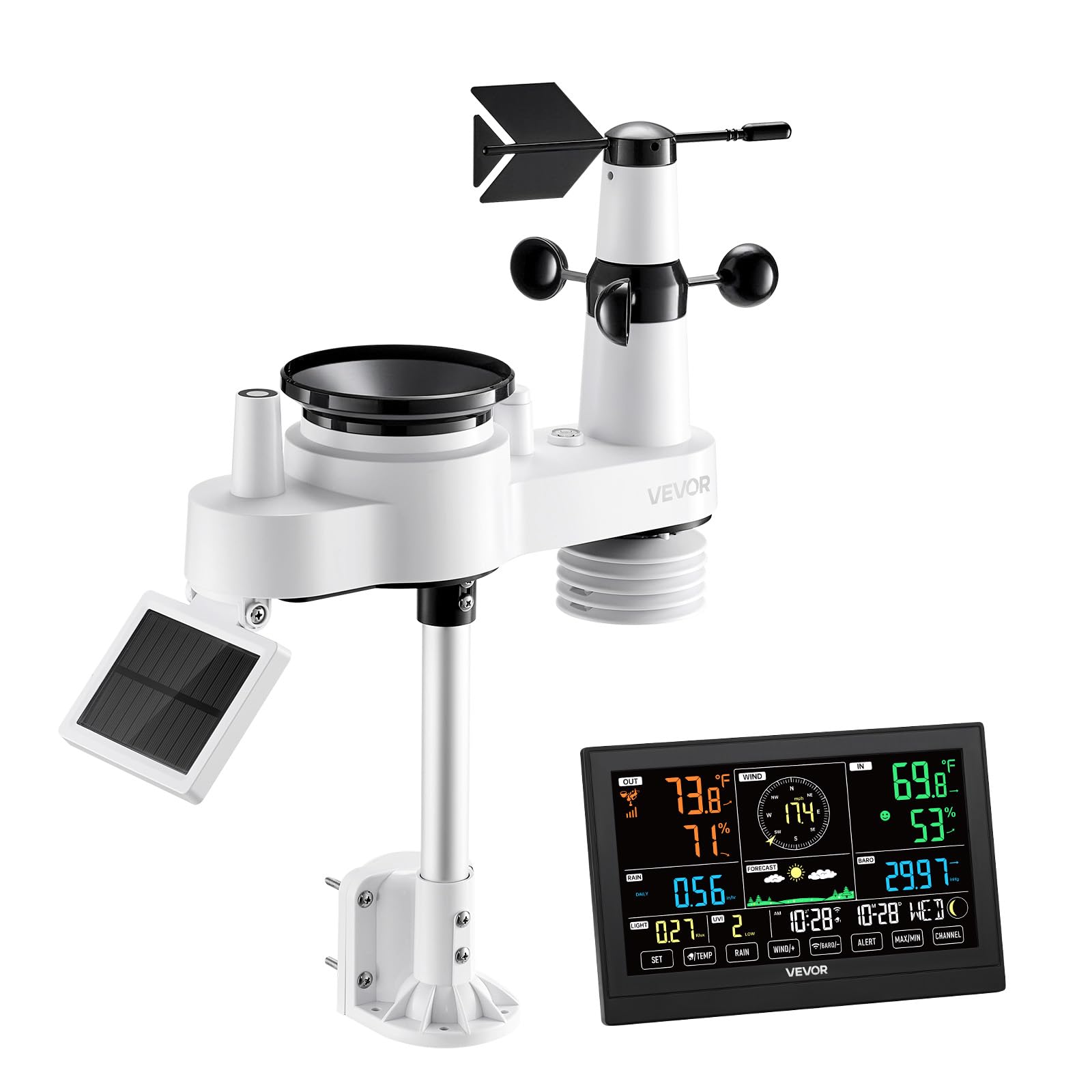 VEVOR weather station upgrades resist rain intrusion for durable outdoor use.