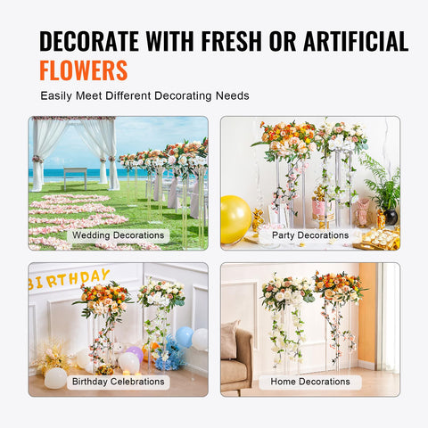 Weight capacity 15 kg supports real or artificial blooms securely.