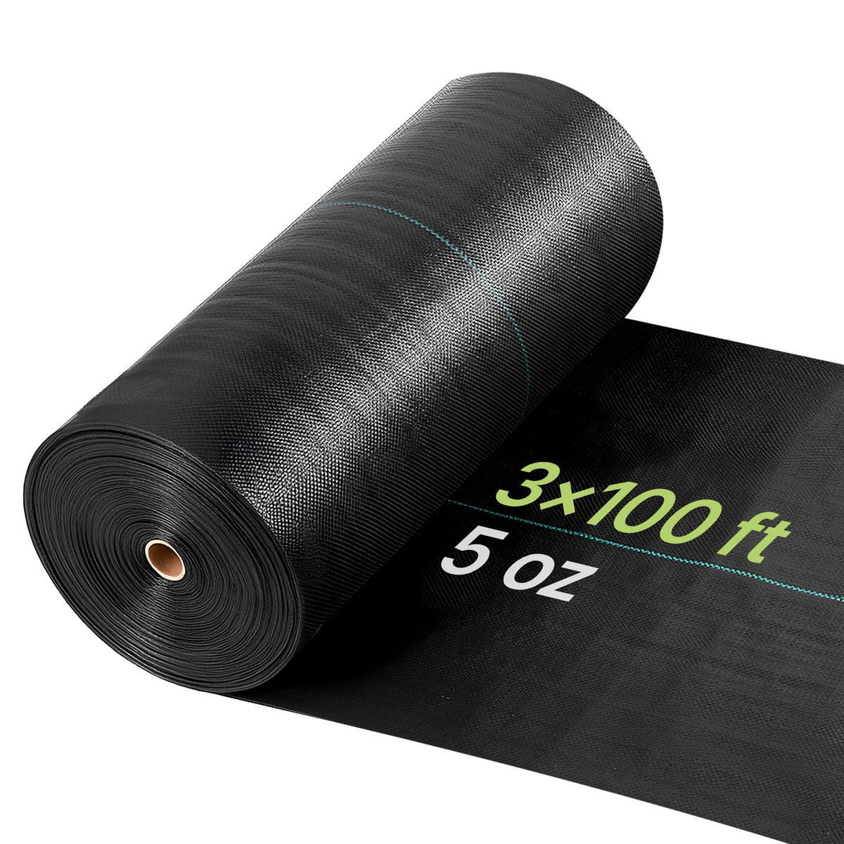 VEVOR weed barrier fabric 3x100ft blocks sunlight to reduce weeds in garden beds