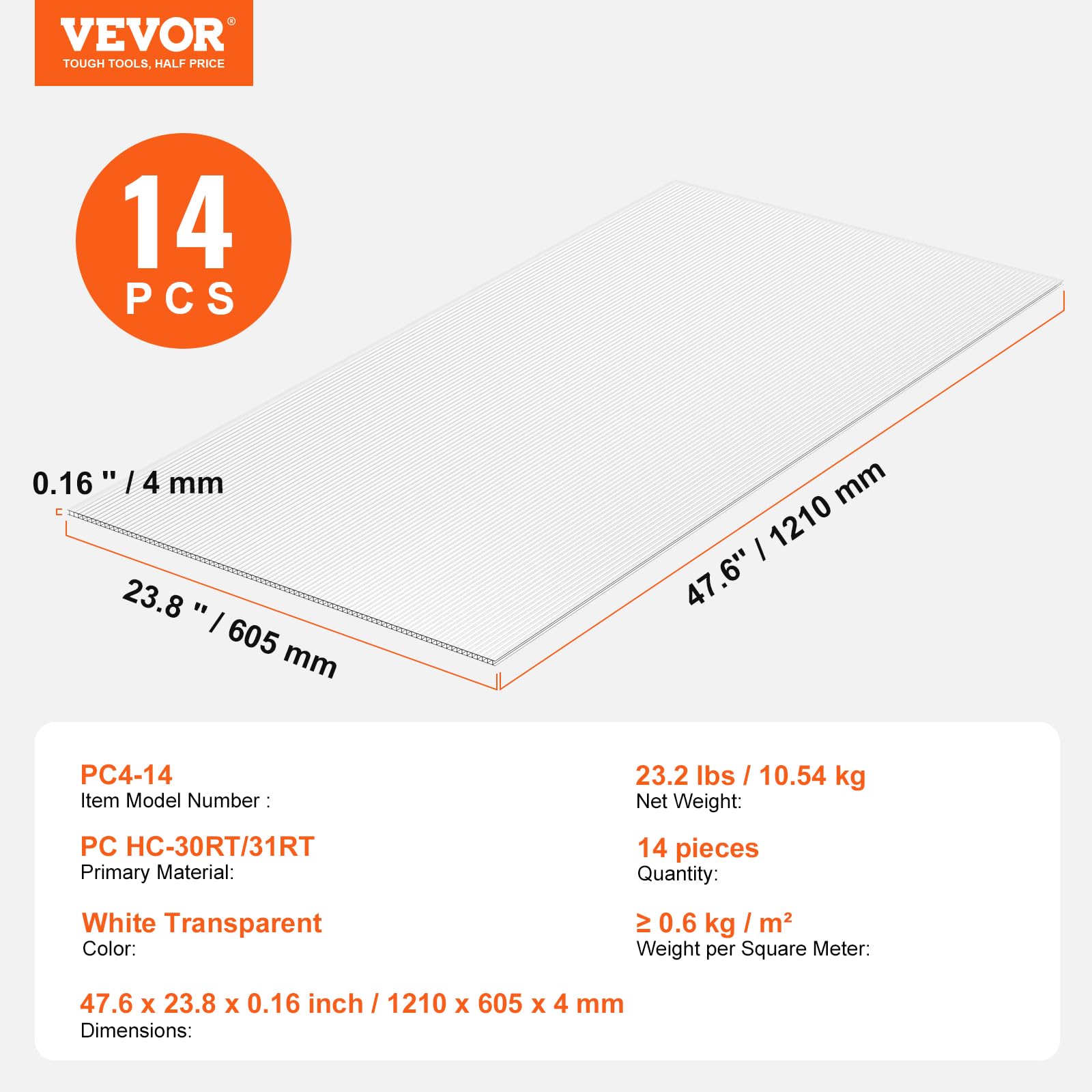 VEVOR 14-panel set covers up to 109.9 sq ft for flexible layouts