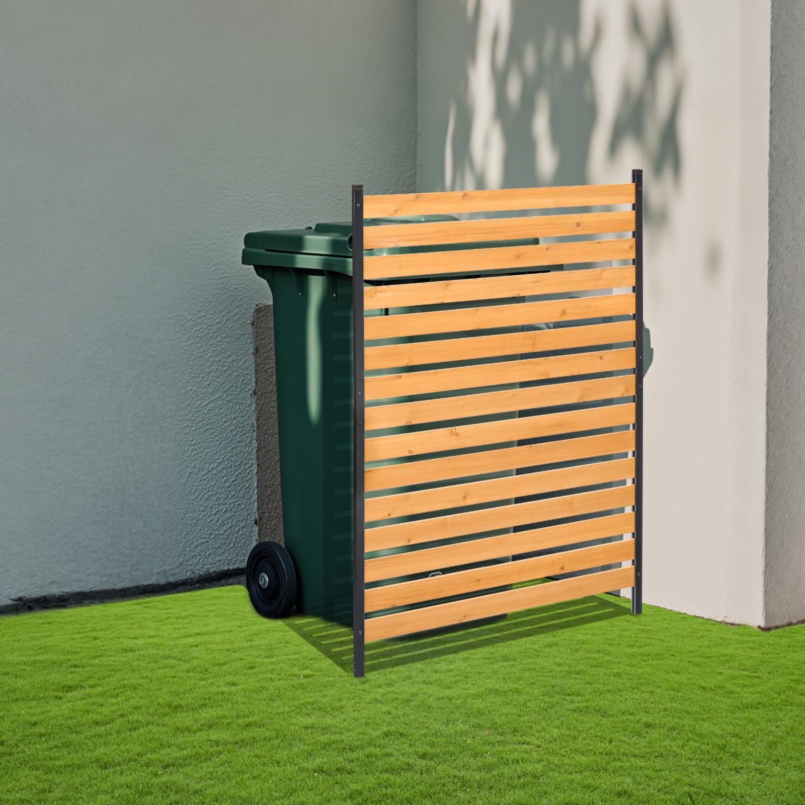 VEVOR wood privacy fence panels along garden border
