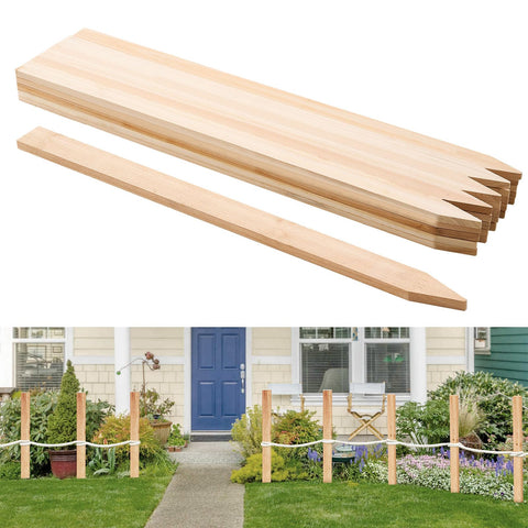 VEVOR wooden garden stake 36x0.5x1.5 in supports climbing plants and marks garden areas.