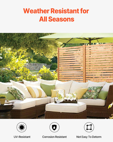 VEVOR wooden privacy screen metal-connectors enable secure assembly