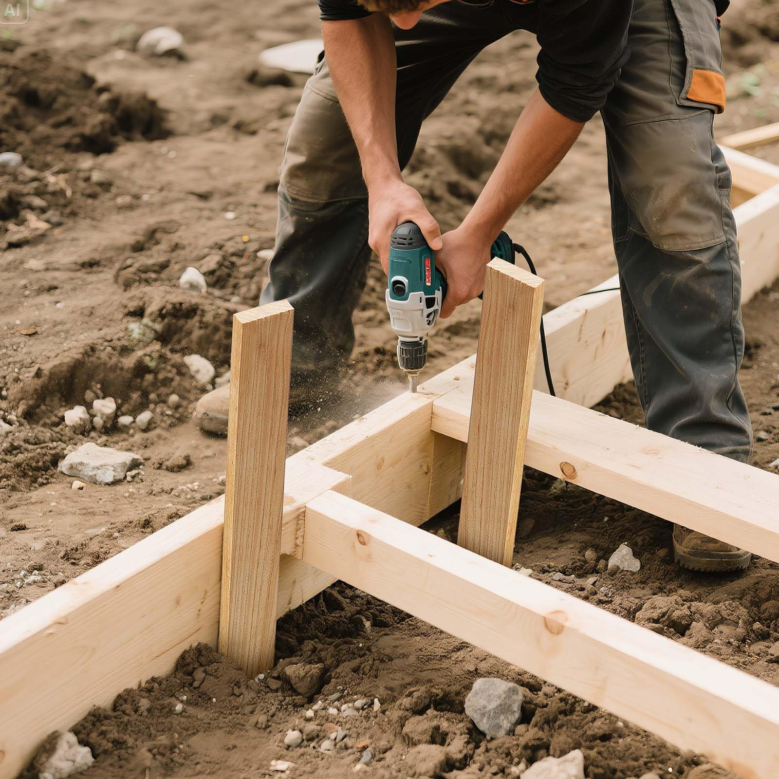 VEVOR stake with sharp point enables fast soil insertion using a hammer.