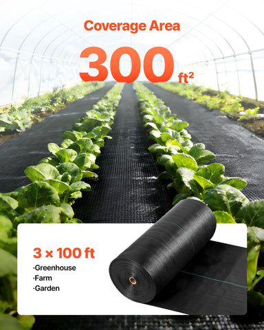 VEVOR woven PP garden fabric under gravel promotes drainage and root health