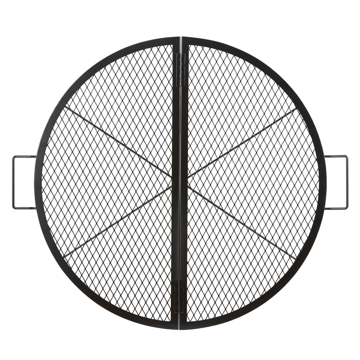 VEVOR X-Marks fire pit grate folded for easy transport