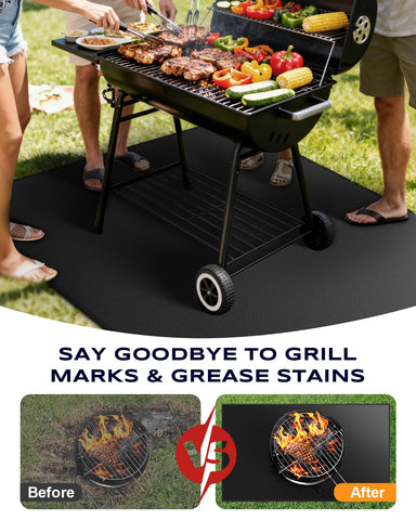 Vewaci easy-clean coating wipes away grease and sauces after grilling.